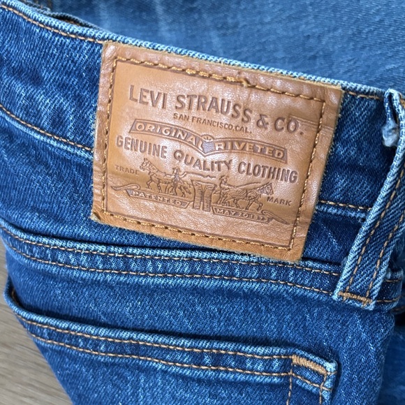 Levi's WEDGIE STRAIGHT Blue Jeans 25 - Picture 4 of 10
